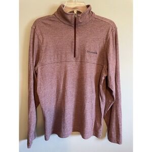 Columbia 1/4 Zip Mock Neck Long Sleeve Pullover Women's Size Small Outdoor Athle